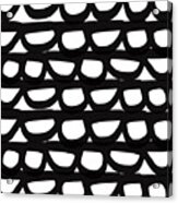Black And White Pebbles- Art By Linda Woods Acrylic Print