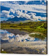Black Cuillins And Pond Acrylic Print