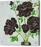 Black Rose Acrylic Print