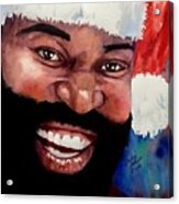 Black Santa Acrylic Print