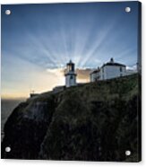 Blackhead Lighthouse Sunset Acrylic Print
