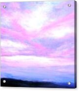 Blue And Pink Sky Acrylic Print
