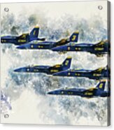 Blue Angels - Painting Acrylic Print