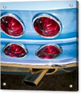 Blue Corvette Light Detail Acrylic Print