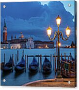 Blue Dawn Over Venice Acrylic Print