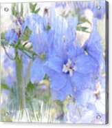 Blue Flower Fantasy Acrylic Print