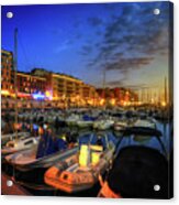 Blue Hour At Port Nice 1.0 Acrylic Print