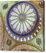 Blue Mosque Ceiling Acrylic Print