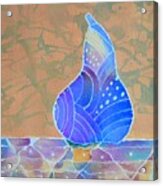 Blue Pear Acrylic Print