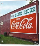 Blue Ridge Coke Acrylic Print