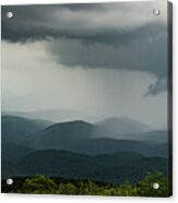 Blue Ridge Mountain Rain 2 Acrylic Print