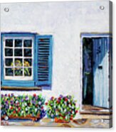Blue Shutters, St Mawes Acrylic Print