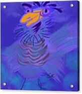 Bluish Bird Of Happiness Acrylic Print