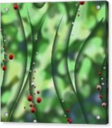 Blurred Lines 01 - Floral Inclinations Acrylic Print