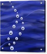 Blurred Lines 03 - Aquatic Emissions Acrylic Print