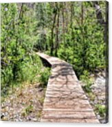 Boardwalk At Convict Lake Acrylic Print