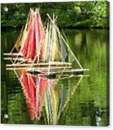 Boats Landscape Acrylic Print