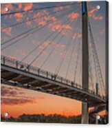 Bob Kerry Bridge At Sunrise-4 Acrylic Print