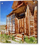 Bodie California Ghost Town Old House Ap Acrylic Print