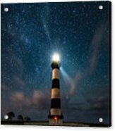 Bodie Lighthouse Under The Stars Acrylic Print