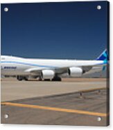 Boeing 747-8 N50217 At Phoenix-mesa Gateway Airport Acrylic Print