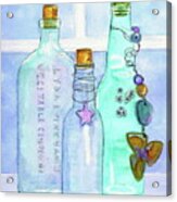 Bottles With Barnacles Acrylic Print