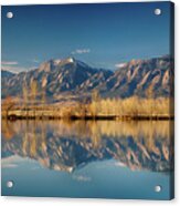 Boulder Colorado Rocky Mountains Flatirons Reflections Acrylic Print