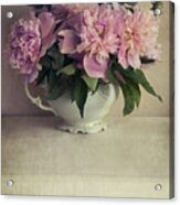 Bouquet Of Fresh Pink Peonies Acrylic Print