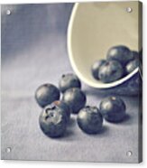 Bowl Of Blueberries Acrylic Print