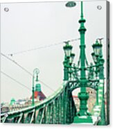 Bridge Of Liberty In Budapest Acrylic Print