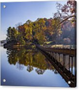 Bridge Over Lake Junaluska Acrylic Print