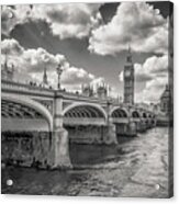 Bridge Over River Thames Acrylic Print