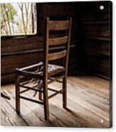 Broken Chair Acrylic Print