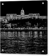 Buda Castle Over The Danube Acrylic Print