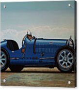 Bugatti Type 35 1924 Painting Acrylic Print