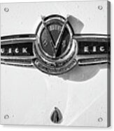 Buick V Eight Monotone Acrylic Print