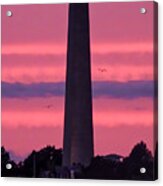 Bunker Hill Monument At Sunset Acrylic Print