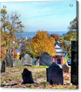 Burial Hill During Autumn Acrylic Print