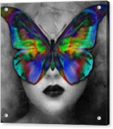 Butterfly Girl Acrylic Print