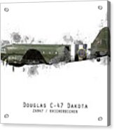 C-47 Dakota Sketch - Kwicherbichen Acrylic Print