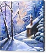 Cabin In The Woods Acrylic Print
