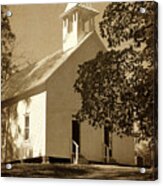 Cades Cove Methodist Church - Vintage Acrylic Print