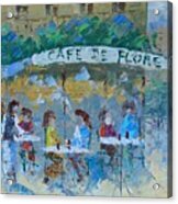 Cafe De Flore Acrylic Print