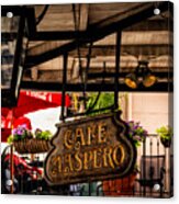 Cafe Maspero-nola Acrylic Print