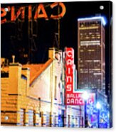 Cains Ballroom Music Hall And The Tulsa Skyline Acrylic Print