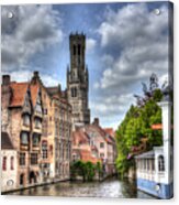 Calm Afternoon In Bruges Acrylic Print