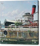 Calshot Tug Boat At Southampton Docks Acrylic Print