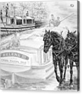 Canal Fulton Ohio Print - Journeys On The Canal Acrylic Print