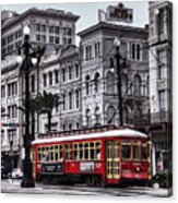 Canal Street Trolley Acrylic Print