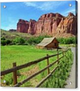 Capitol Reef Barn Acrylic Print